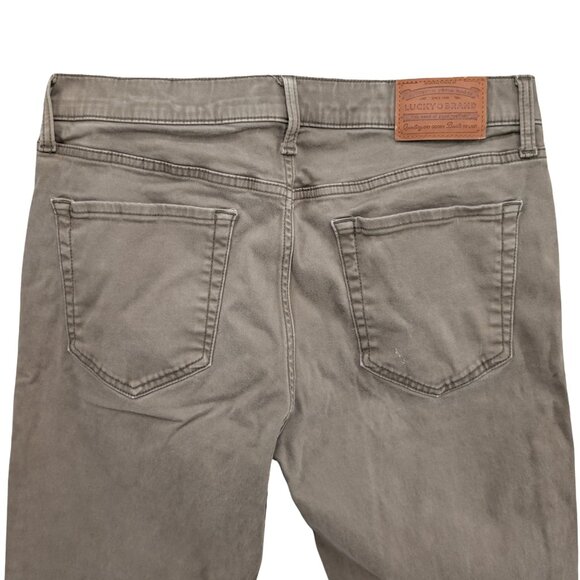 Lucky Brand 121 Slim Straight Jeans Mens Brown Cotton Stretch Denim Size 33x32 - Picture 4 of 13